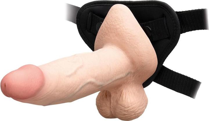 Actual product image Earthly Body Slipskin Realistic Silicone Dildo 8 Inch Girthy Cream