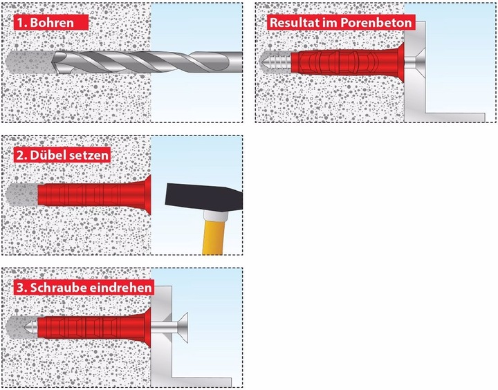 Produktbild Tox Porenbetondübel Ytox (10 Stk.)