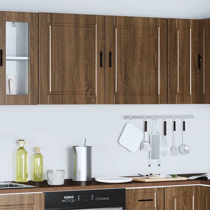 Immagine prodotto VidaXL Pensili da cucina 2 pezzi. Legno ingegnerizzato effetto rovere marrone (50 x 31 x 60 cm)