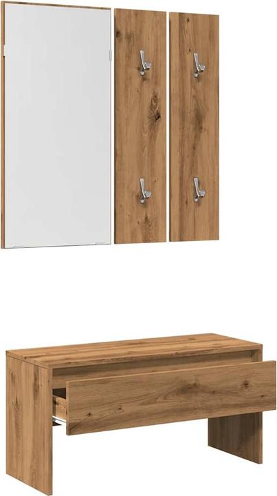 Immagine prodotto vidaXL Garderoben-Set Artisan-Eiche Holzwerkstoff