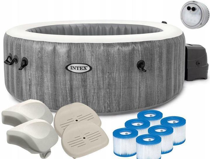 Produktbild Intex Pure SPA Bubble GreyWood XXL Deluxe (6 Personen)