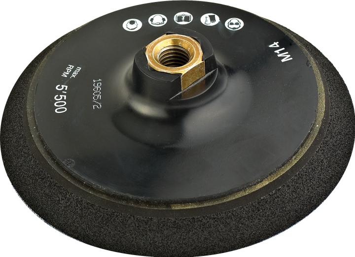 Actual product image Bosch Professional Zubehör Backing pad M 14, Ø 150 mm, with Velcro fastening system