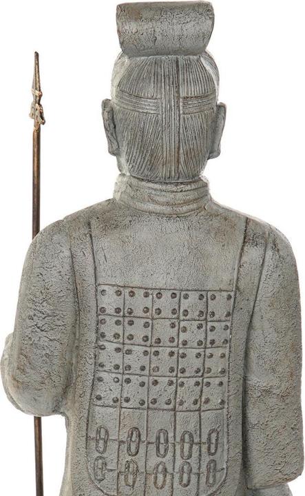Actual product image Esprit Decorative Figure Home Grey Golden Oriental Warrior 35 x 32 x 118 cm