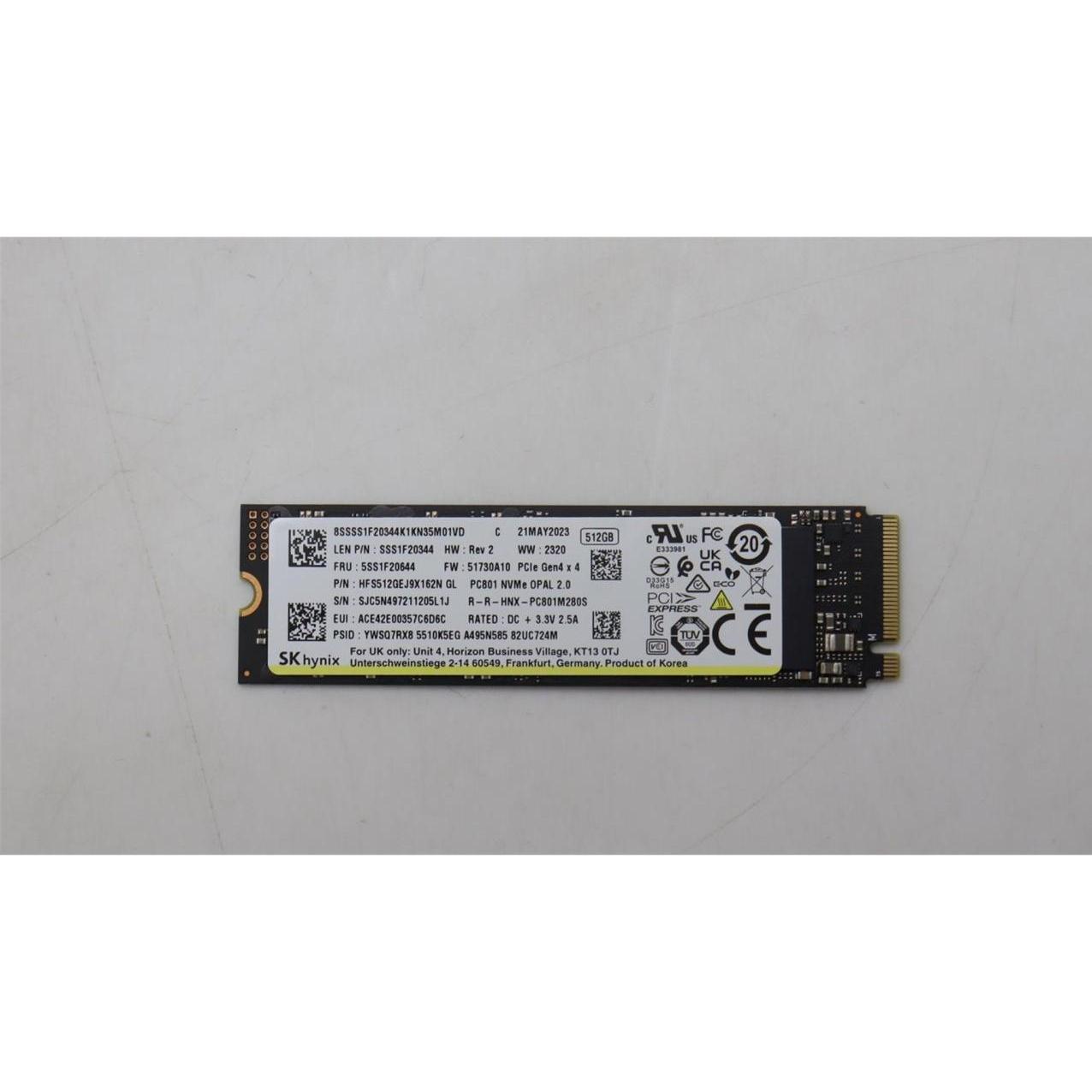 Lenovo Ssd asm (512 GB, M.2 2280), SSD