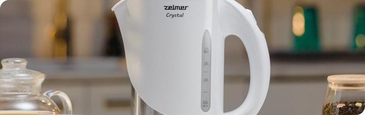 Actual product image Zelmer Crystal kettle ZCK7630W white (1.70 l)