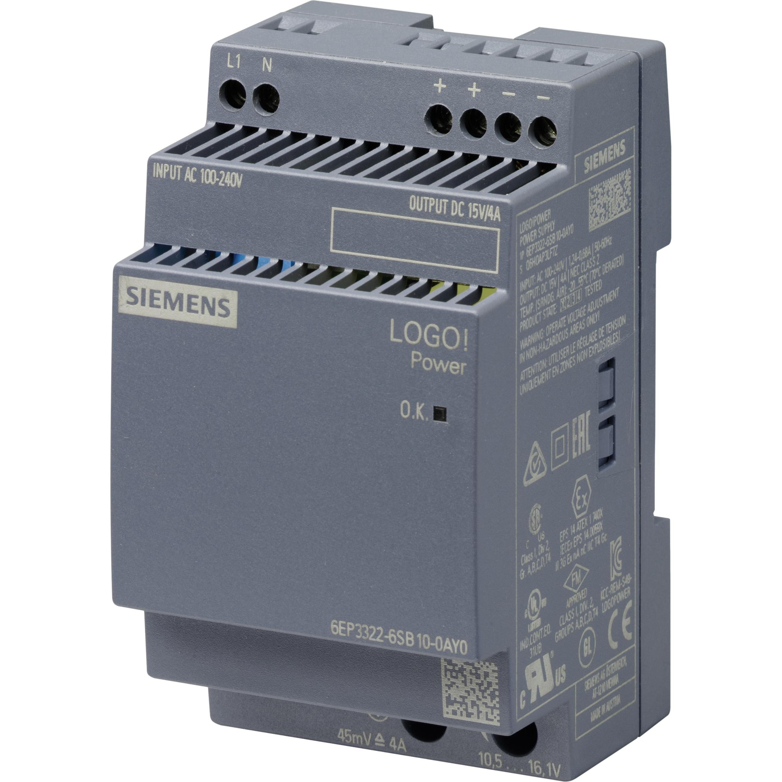 Siemens, Systemstromversorgung, Hutschienen-Netzteil (DIN-Rail