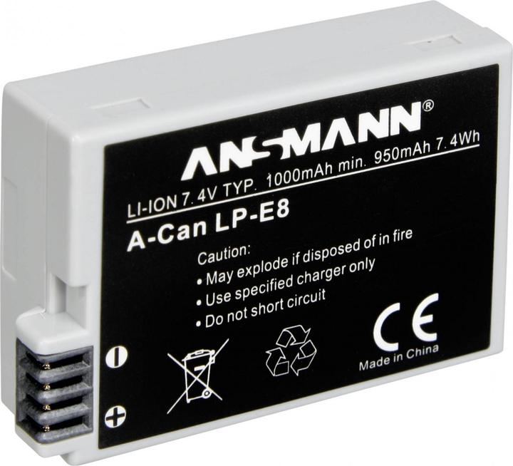 Productafbeelding Ansmann Canon LP-E8 batterij (Batterij van de camera)