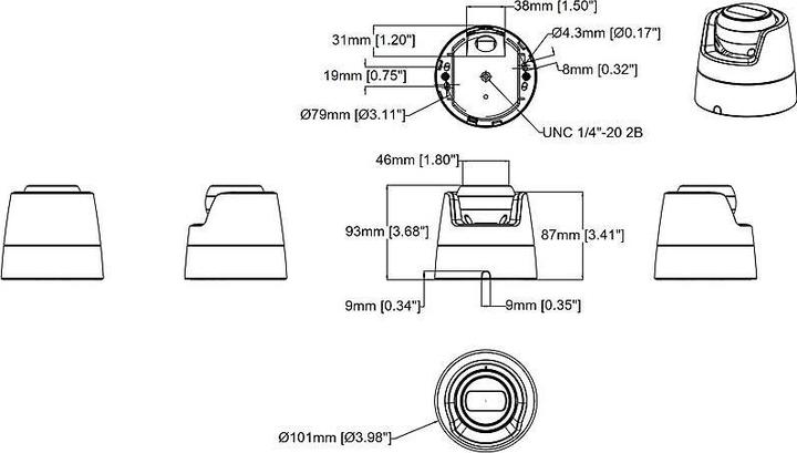Produktbild Axis M3128-LVE White (3840 x 2160 Pixels)