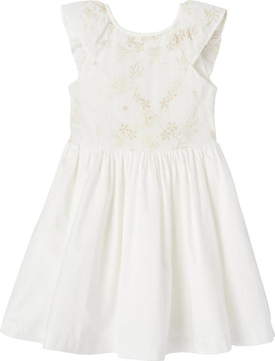 Actual product image Vertbaudet Mädchen Festkleid mit gestickten Glanz-Blumen (110)