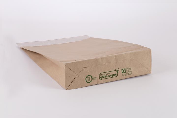 Image du produit Flexipak Sac pliable en papier d'herbe (200 pièce(s))