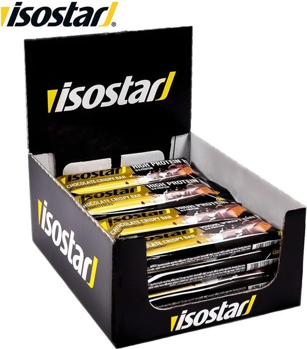 Image du produit Isostar Barre croustillante au chocolat 30% hyperprotéiné, 16 x 55g (16 pcs, 55 g)