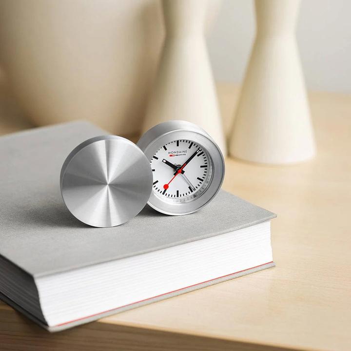 Actual product image Mondaine MSM.64411 Classic Travel Alarm Clocks