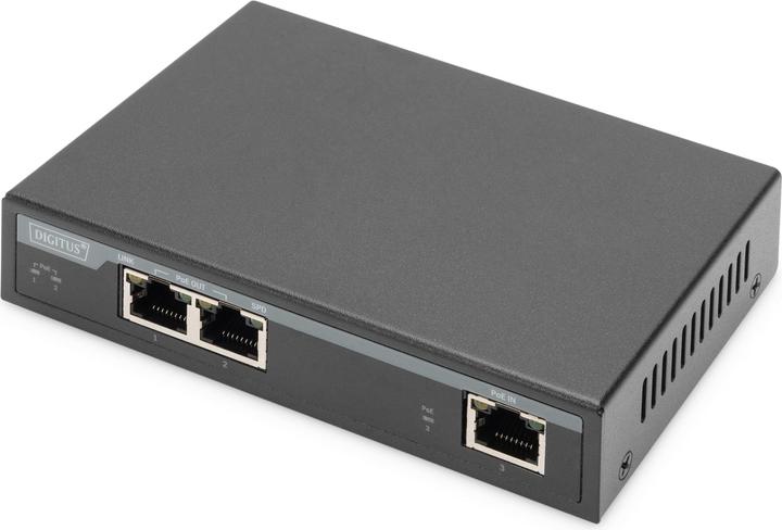 Produktbild Digitus 2-Port Gigabit 4PPoE Extender, 802.3at, 60 W (3 Ports)