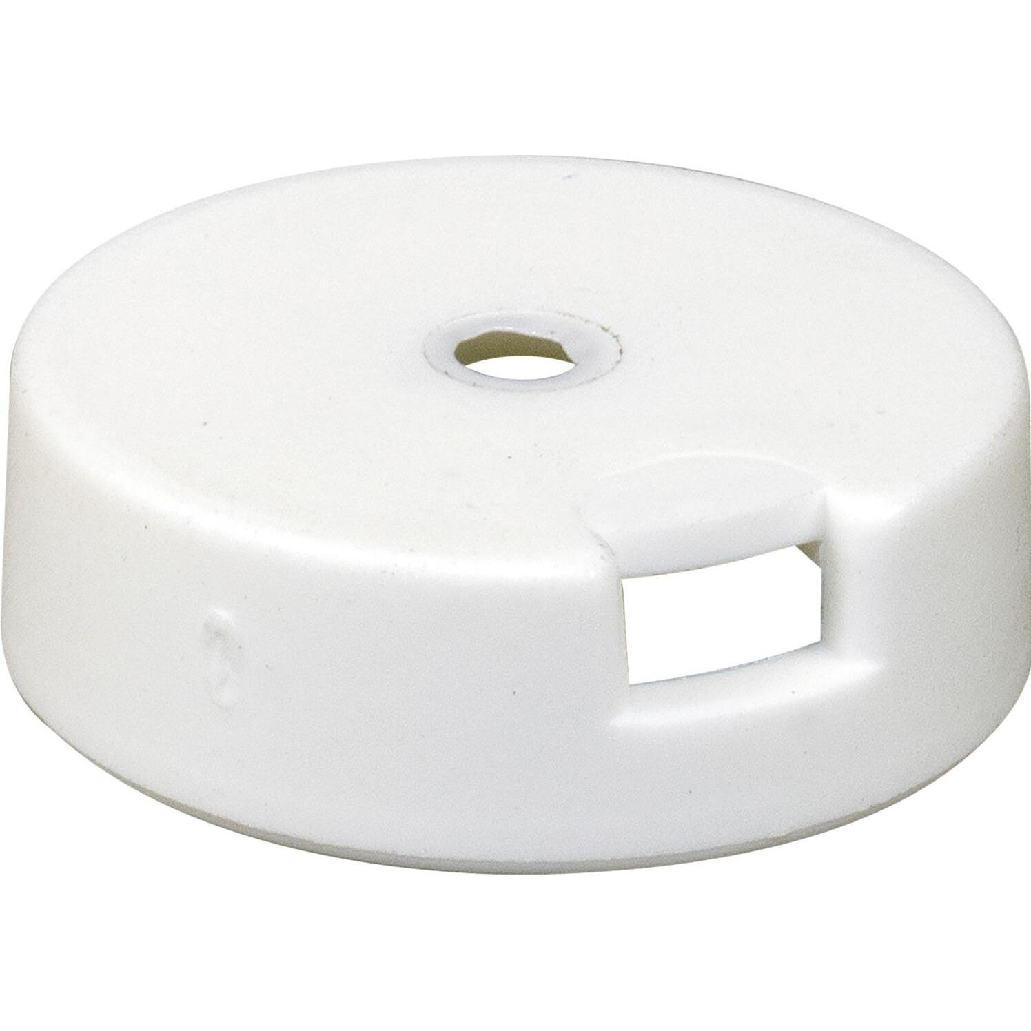 Wagner System, Möbelgleiter + Schutzpuffer, QuickClick Möbelgleiter Basic zum Anschrauben ø 20mm H 7mm weiss 4 Stk (4 St...