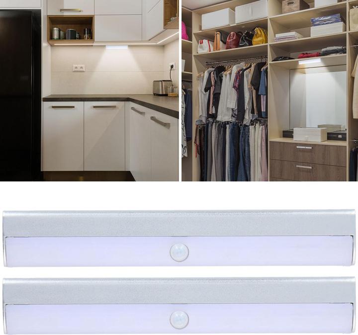 Actual product image Grundig Set of 2 LED lights, recessed light, with motion sensor, very bright, 10 LEDs (19 cm, Indoor)