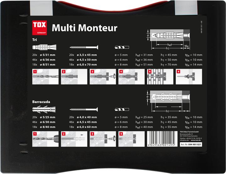 Produktbild Tox Monteur Multi (336 Stk.)