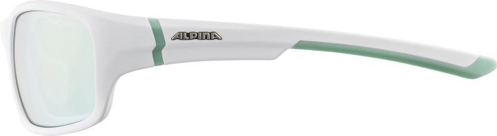 Actual product image ALPINA SPORTS Lyron S (White matt-pistachio, ceramic mirror emerald)