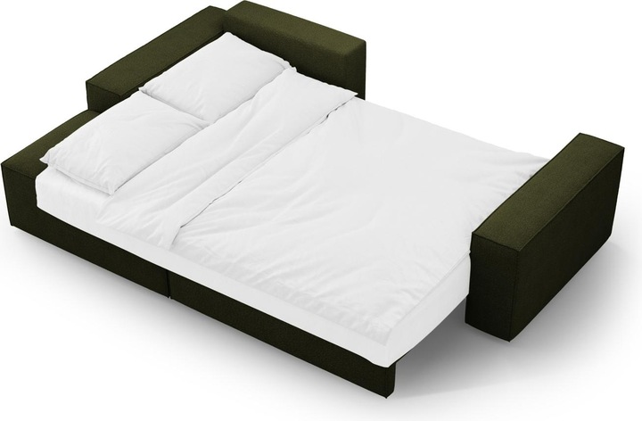 Actual product image Micadoni Bouclé Left Corner Sofa With Bed Function And Box, "Jodie", 3 Seats, 246x151x86 Made in Europe (Corner sofa)