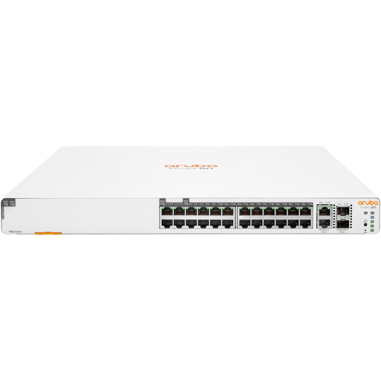 HPE Aruba Instant On 1960 24G 20p (24 Ports), Netzwerk Switch