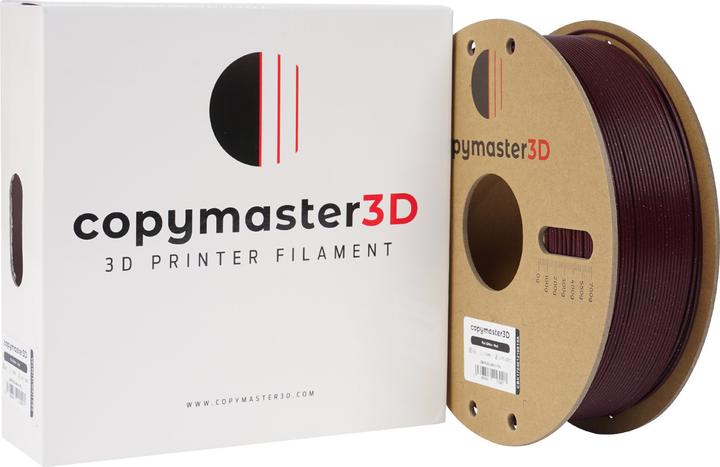 Produktbild Copymaster3D PLA Glitter Filament for 3D Printer, 1.75 mm, sparkling red (PLA, 1.75 mm, Rot)