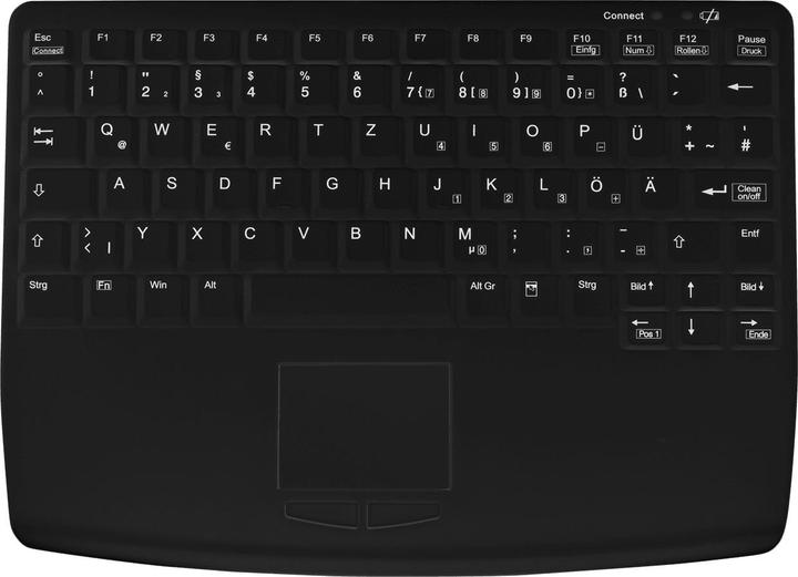 Produktbild Active Key Compact Notebook Style Touchpad Keyboard USB Black (DE, Kabelgebunden)