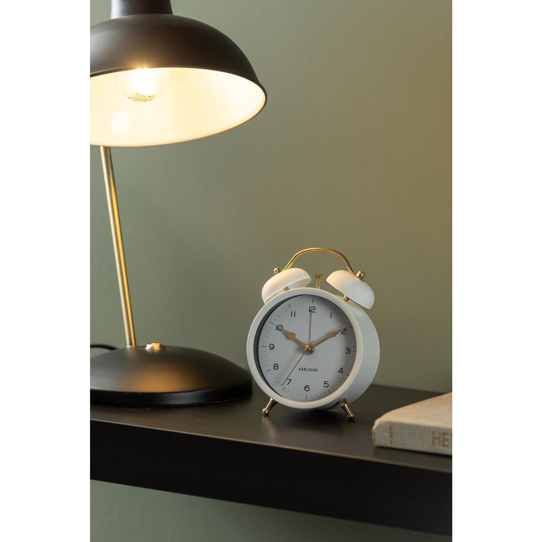 Thumbnail - Karlsson, Wecker, Klassischer Wecker Twin Bell White