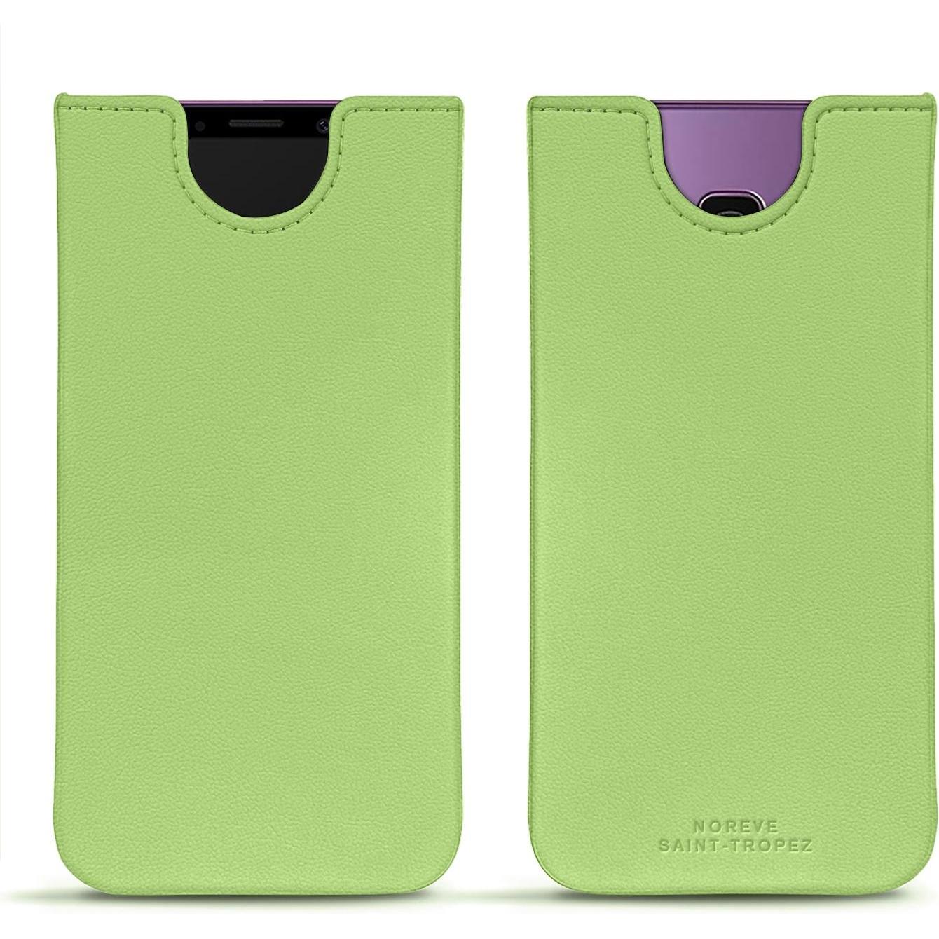 Noreve Lederschutzhülle (Samsung Galaxy S9+), Smartphone Hülle, Grün