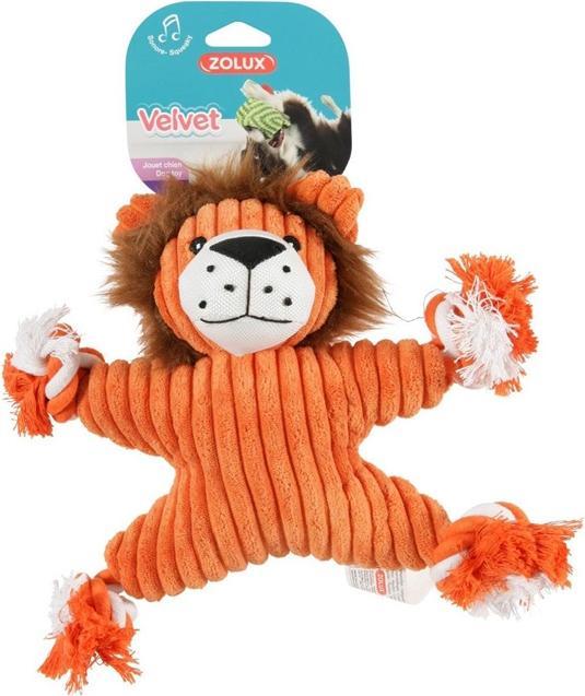 Zolux plush toy Velvet Lion Virginia orange 32x9x23 cm (Plüschspielzeug Hund)