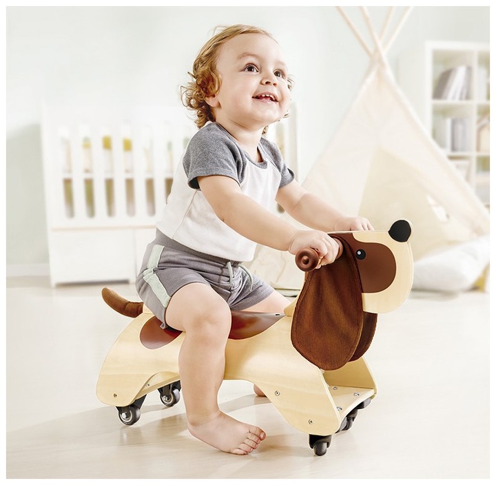 Actual product image Hape Bent wood dog