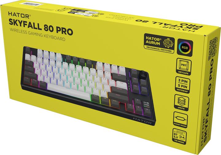 Produktbild Hator Skyfall 80 Pro (US, Kabelgebunden, Kabellos)