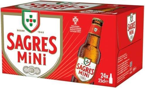 Actual product image Sagres Branca Mini (24 x 25 cl)