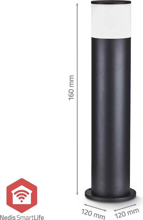Actual product image Nedis Smartlife outdoor light | 360 lm | Zigbee 3.0 | 10 + 4 W | RGB / warm white | 2700 K | aluminium (360 lm, IP65)
