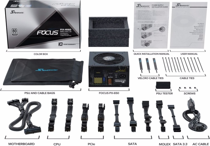 Produktbild Seasonic Focus PX (650 W)