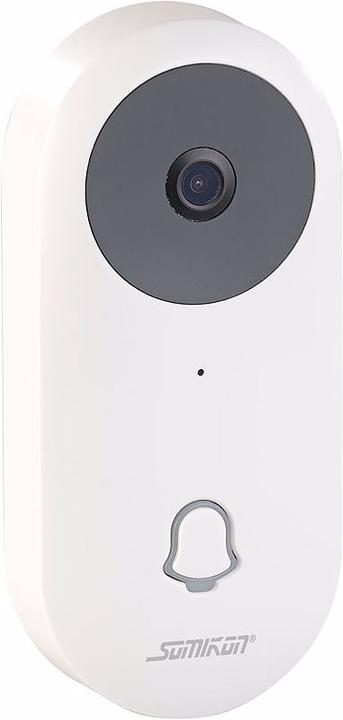 Produktbild Somikon WLAN-HD-Video-Türklingel mit App, Gegensprechen, 156°-Bildwinkel und Akku (WLAN)