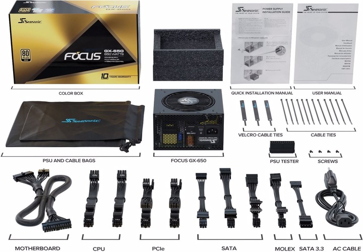 Produktbild Seasonic Focus GX (650 W)