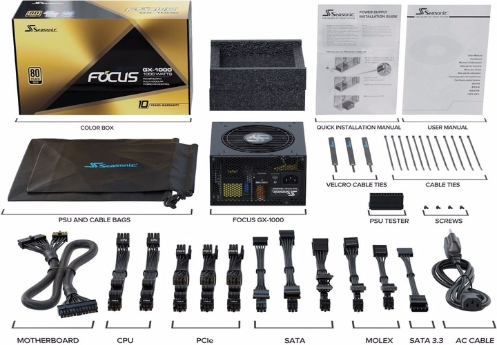 Immagine prodotto Seasonic Focus GX (1000 W)