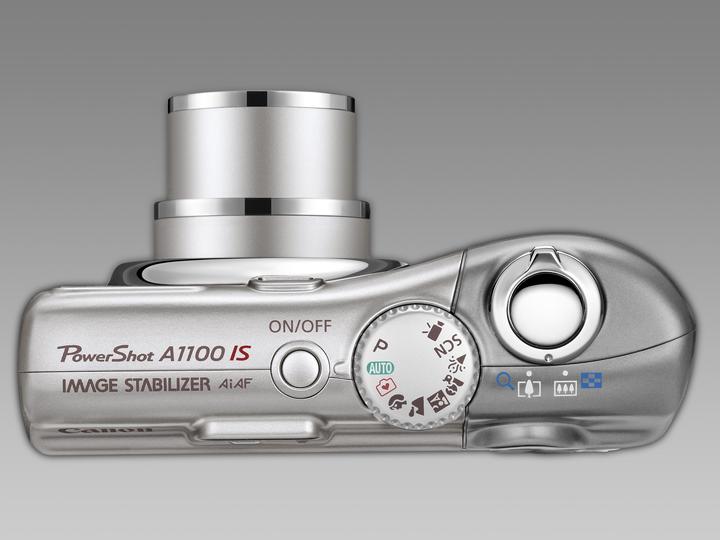 Actual product image Canon PowerShot A1100 IS, 12MPixel, 4x optical zoom, silver (1/2,3'')