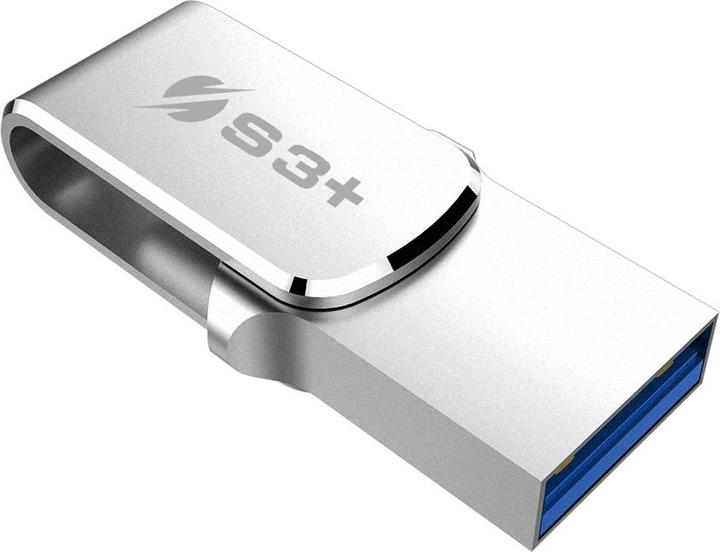 Image du produit S3Plus S3+ Pen Drive Steel Clé USB 64 Go USB Type-A / USB Type-C 3.2 Gen 1 (3.1 Gen 1) Inox st (64 Go, USB-A, USB-C)