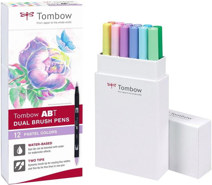 Actual product image Tombow ABT Dual Brush Pen (12 x)