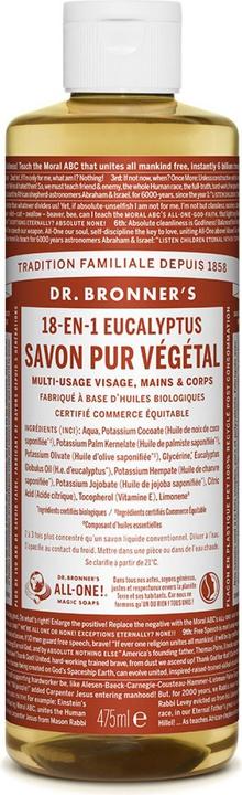 Actual product image Dr. Bronner's 18-IN-1 Eucalyptus (Liquid soap, 475 ml)