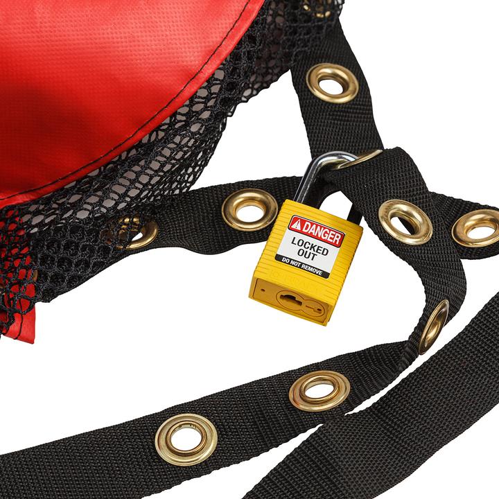Actual product image Brady Ventilated lockable covers Covers, PVC-coated polyester, Red, Narrow space - L (1 pcs.