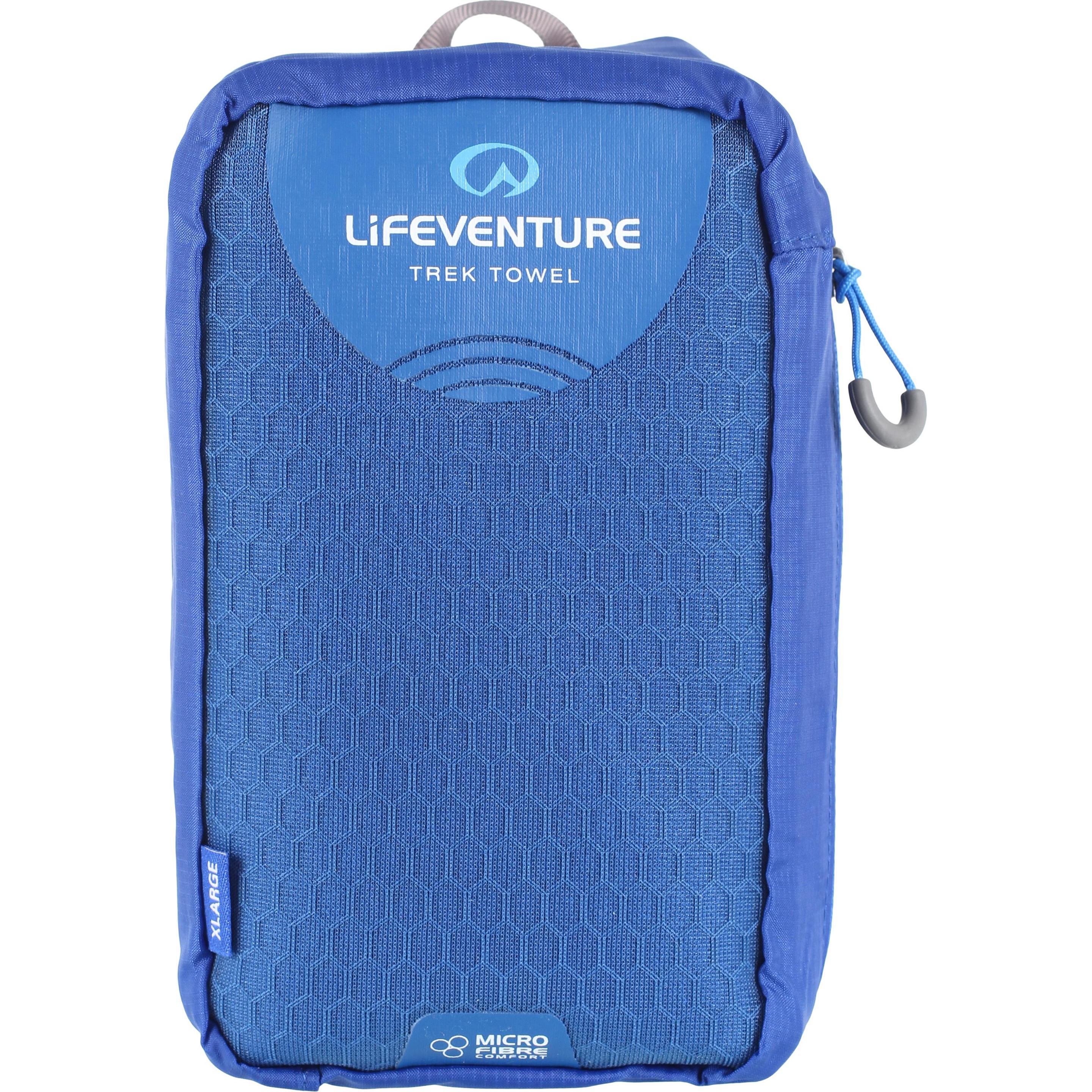 Lifeventure, Reisehandtuch, MicroFibre Trek Towel, Blue, Extra Large, Blau