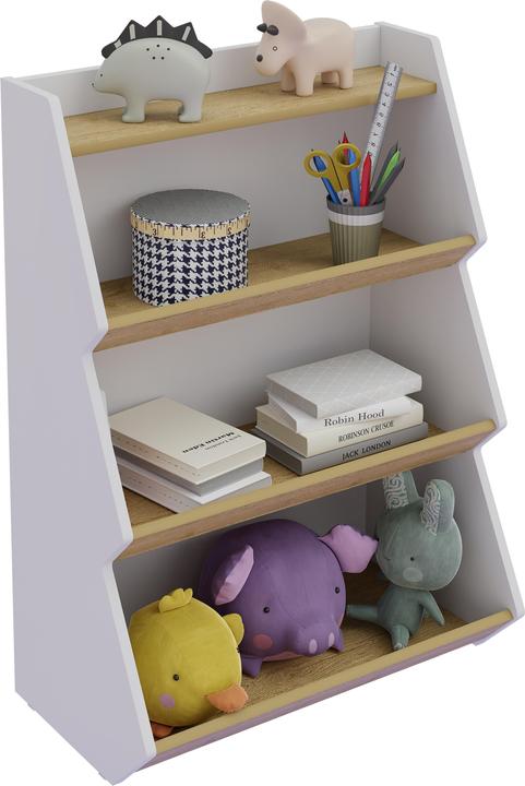 Produktbild VCM Holzregal stehend | platzsparendes Kinder Regal | Masse: H. 160 x B. 103 x T. 23 cm | (63 x 35 x 89 cm)