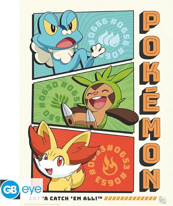 Actual product image Abysse POKEMON - Portfolio 9 posters Starters