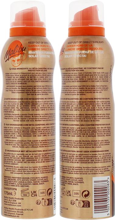 Actual product image Malibu Fast Tanning (Sun spray, 175 ml)