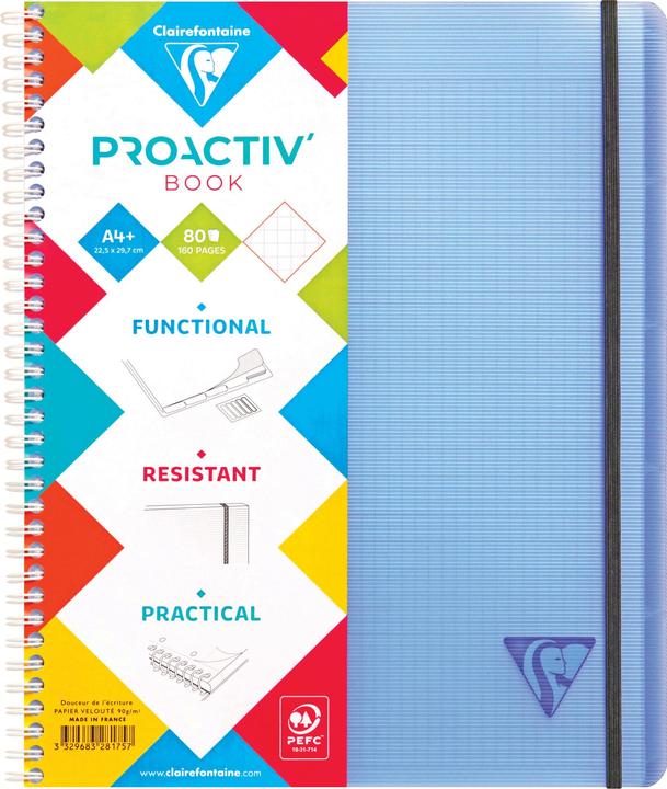 Image du produit Clairefontaine Linicolor Fresh (A4+, Quadrillé, Couverture souple)