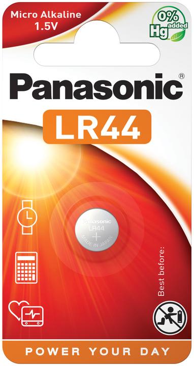 Produktbild Panasonic Micro Alkali LR44 (1 Stk., LR44, 105 mAh)