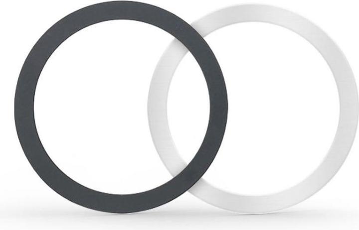 Tech-Protect MagMat MagSafe magnetic ring universal - black / silver (2 pcs.)