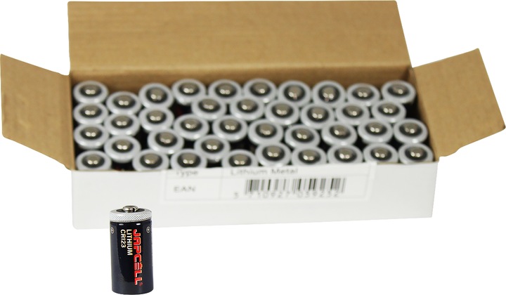 Actual product image Japcell Lithium (40 pcs., CR123A)