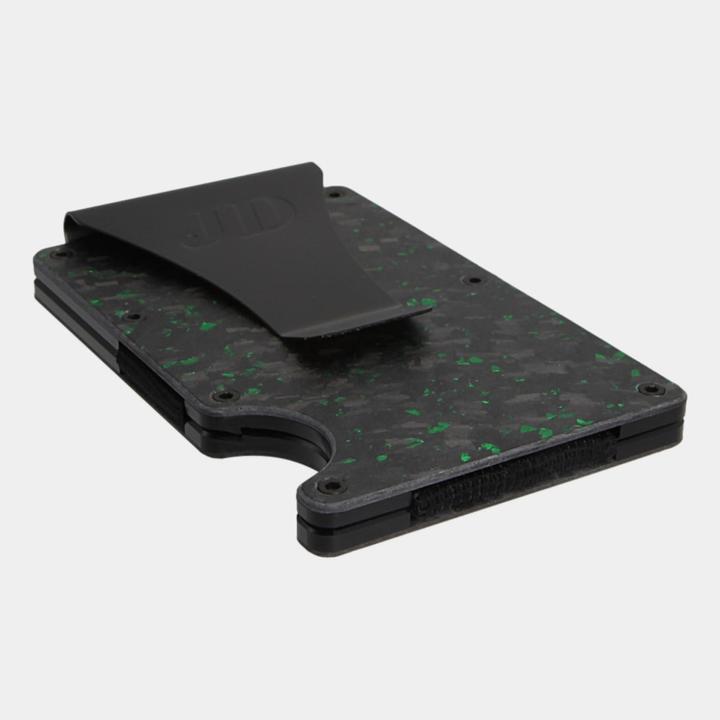 Image du produit James Dixon Carbone forgé - Noir Vert Mat - Money Clip